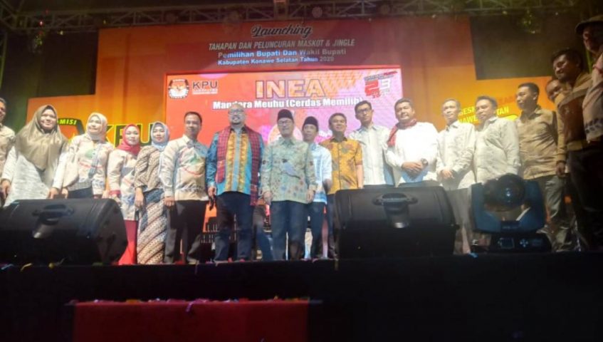 Megah dan Meriah Launching Maskot dan Jingle Pilkada Konsel 2020
