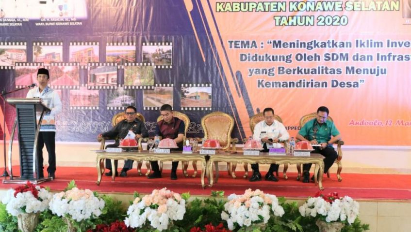 2021 Pemda Konsel Fokus Pada Investasi, SDM, Infrastruktur dan Kemandirian Desa