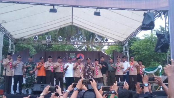 Waketum Kwarnas RI Buka Perkemahan Tanggap Bencana di Konut
