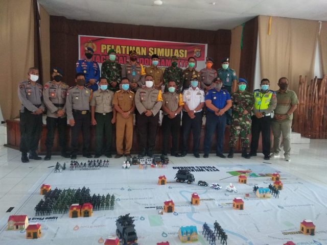 Gelar TFG Polres Baubau  Siagakan 522 Personil Gabungan Saat PSBB