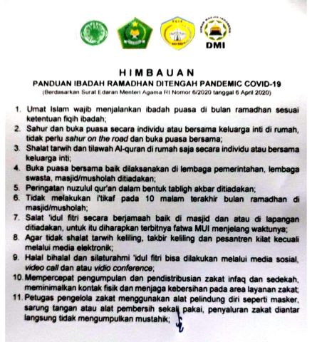 Ini Himbauan di Tengah Covid-19 Jelang Ramadhan di Baubau