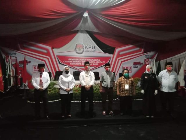 Pendaftaran Balon ditutup, KPU Konsel Terima Tiga Paslon Pendaftar