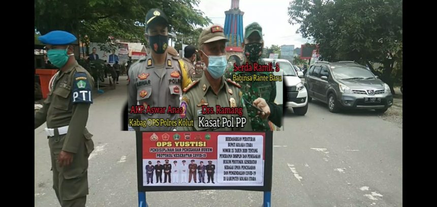 Anggota Polisi dan Oknum BPN terjaring Operasi Yustisi Penegakan Penggunaan Masker