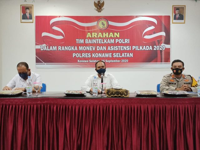 Baintelkam Polri Minta Polres Konsel Buat Deklarasi Bertajuk &ldquo;Pilbup Damai, Sukses, Aman dan Sehat&rdquo;