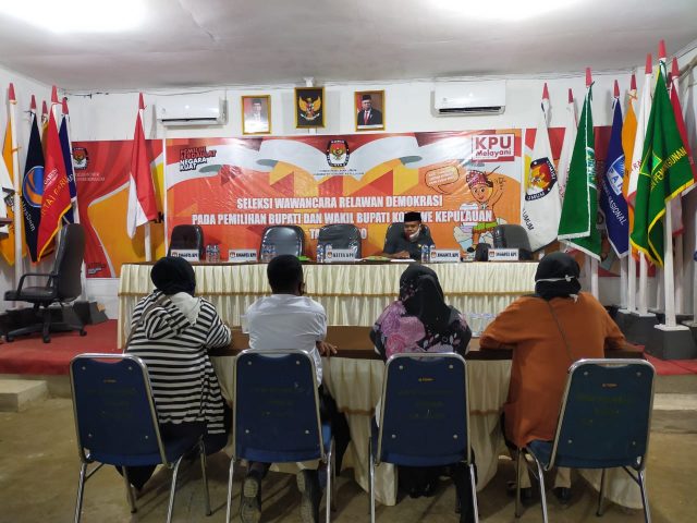 KPU Konkep Lakukan Seleksi Wawancara Peserta Calon Relawan Demokrasi