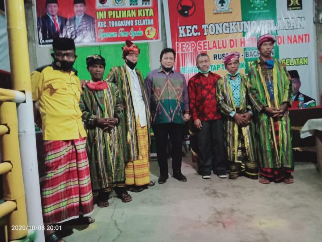 Resmikan Posko Tongsel. Rusman-Bahrun Ajak Menangkan Nomor Urut 1