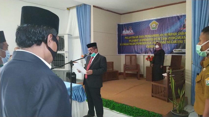 Lantik Pejabat Administrator dan Pengawas. Hado Harap Laksanakan Tugas dengan Baik
