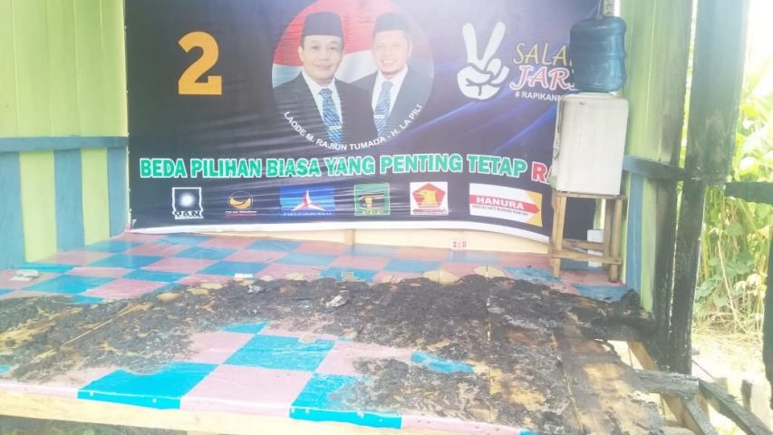 Posko Pemenangan Dibakar OTK. Kuasa Hukum RAPI : Jangan Main Api di Tengah Kedamaian