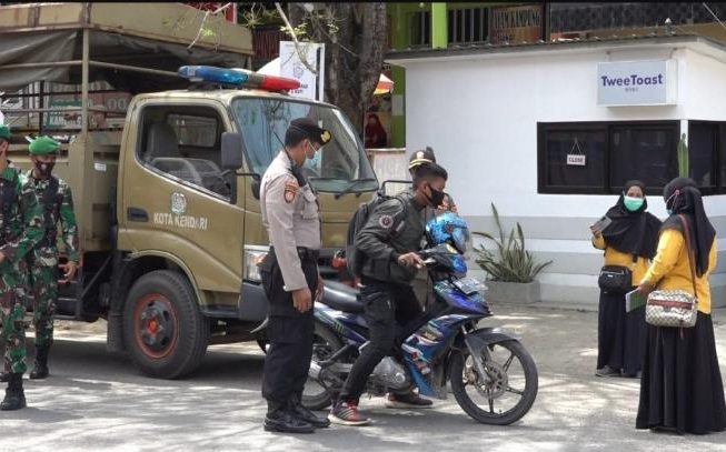 Pemkot Kendari Terus Lakukan Operasi Yustisi Guna Hindari Penyebaran Covid-19