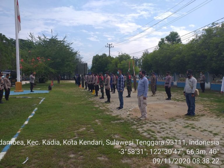 Sinergi TNI-Polri dan Satgas Covid-19 Sultra Giat Apel Pagi Ops &ldquo;Aman Nusan II Penanganan Covid-19 2020&rdquo;