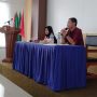 Wafa saat memberikan dorongan semangat di SMA Muhammadiyah Mayong
