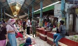 Aparat Gabungan Terus Gencar Operasi Yustisi Ke Pendagang Pasar Jepara Dua