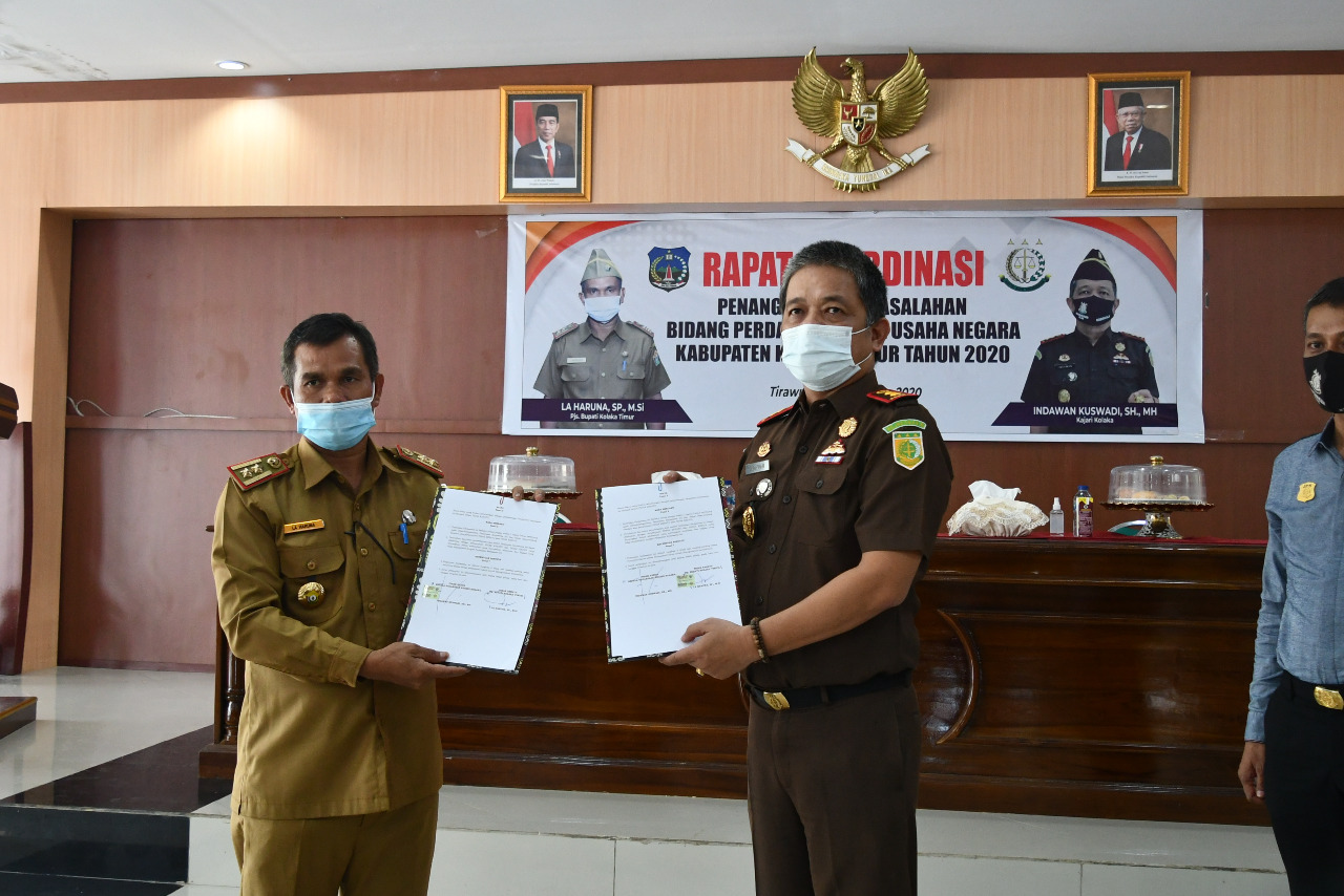 Pemerintah daerah (Pemda) Kolaka Timur (Koltim) bersama Kejaksaan Negeri (Kejari) Kolaka