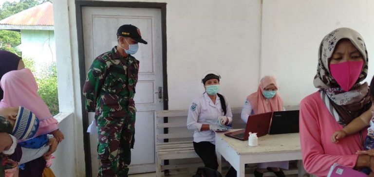 Peduli Kesehatan Ibu dan Anak, Babinsa Lakukan Pendampingan di Posyandu