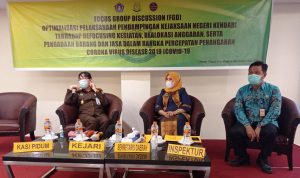 Sekda Kota Kendari Gelar FGD Pendampingan Dana Refocusing Penanganan Covid-19
