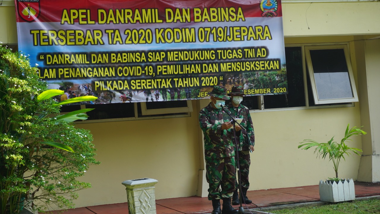 Dandim Jepara memimpin apel Danramil dan Babinsa