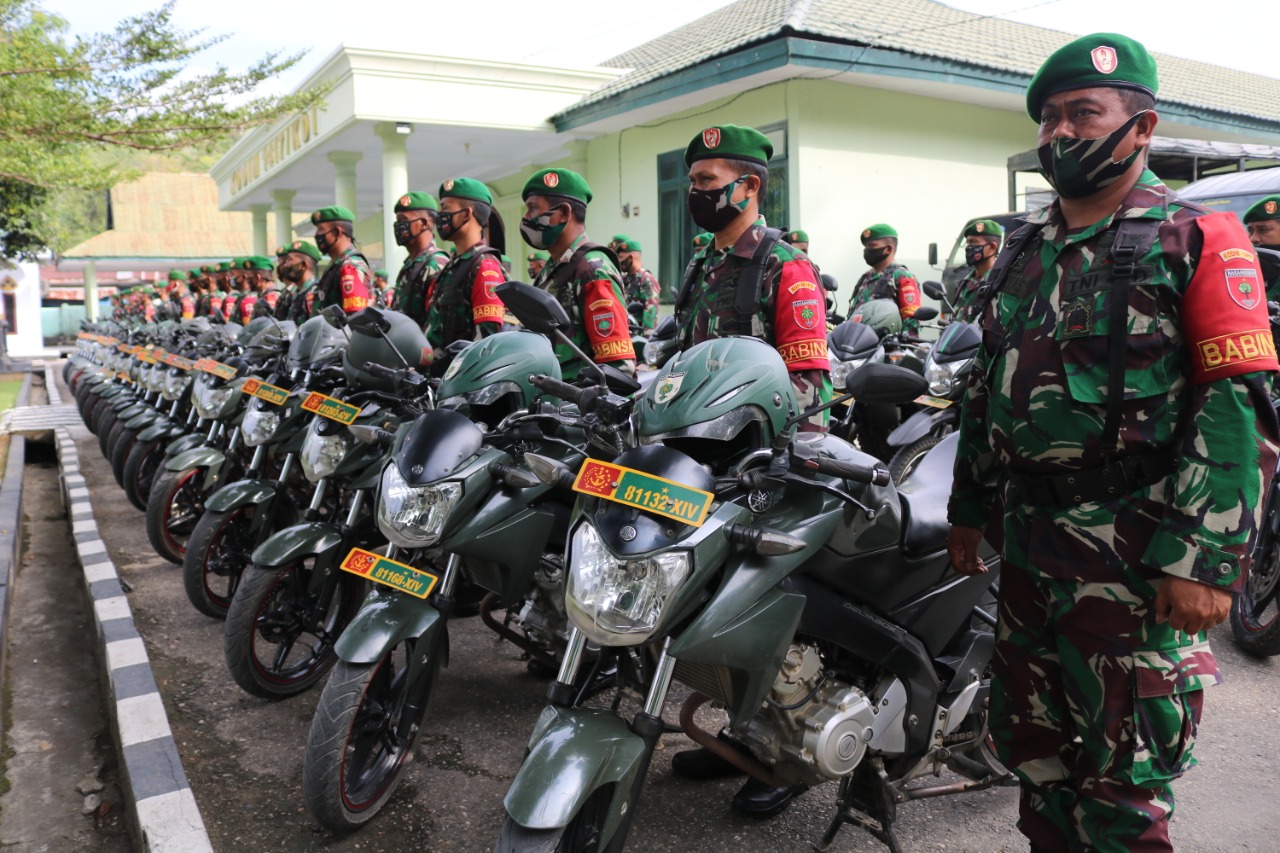 Pasukan pengamanan Kodim 1417/Kendari