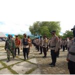 Apel Pergeseran Pasukan dalam Rangka Pengamanan Pilkades Buteng