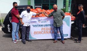 ANTAM Salurkan 350 Paket Sembako untuk Korban Banjir di Kolut