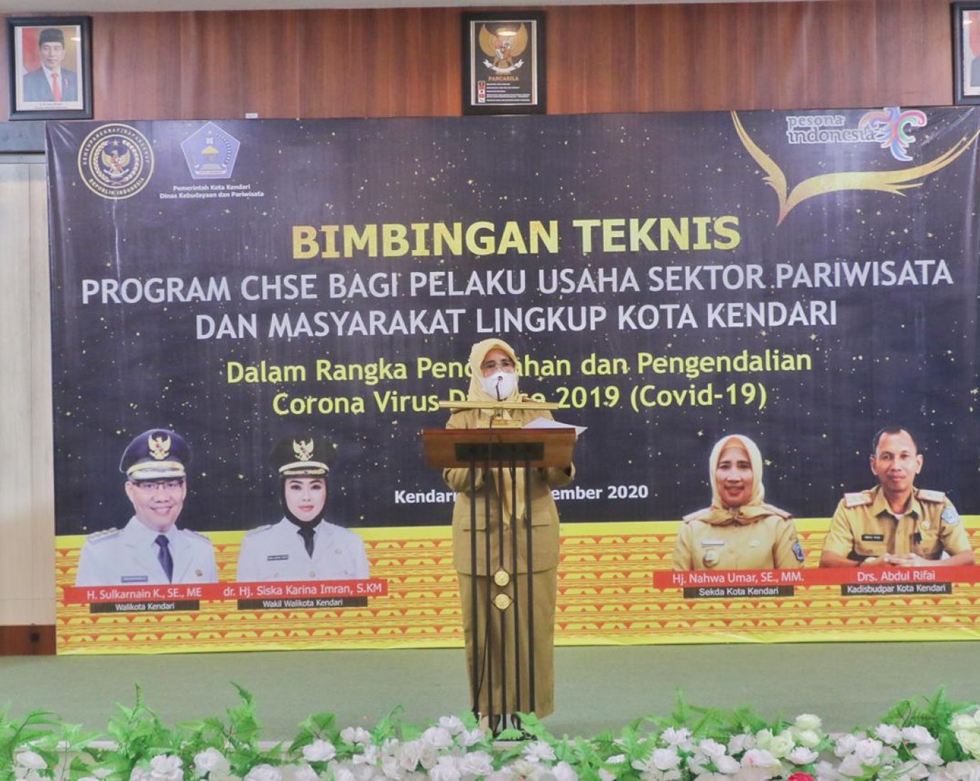 Gelar Bimtek CHSE, Disbudpar Kendari Fokuskan Penanganan Covid-19