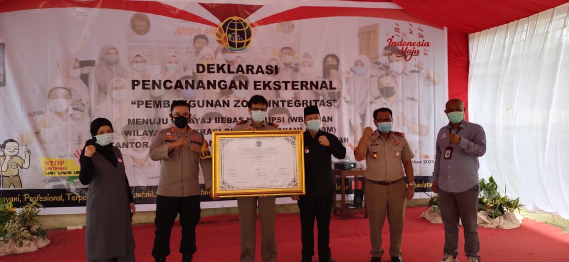 Deklarasi pencanangan eksternal pembangunan zona integritas