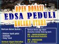 Brosur seruan untuk donasi korban banjir bandang di Kolaka Utara