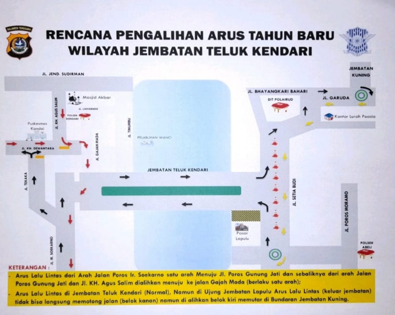 Tetap Dibuka, Begini Cara Dishub Sultra Terapkan Rekayasa Lalu Lintas di JTK