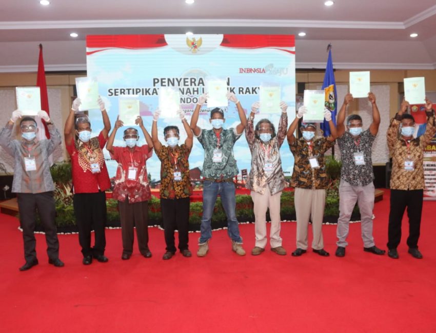 Pembagian 584.407 Sertifikat Tanah se-Indonesia, Sultra Terima 22.072 Bidang