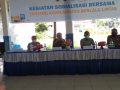 kegiatan sosialisasi bersama tentang keselamatan lalu lintas