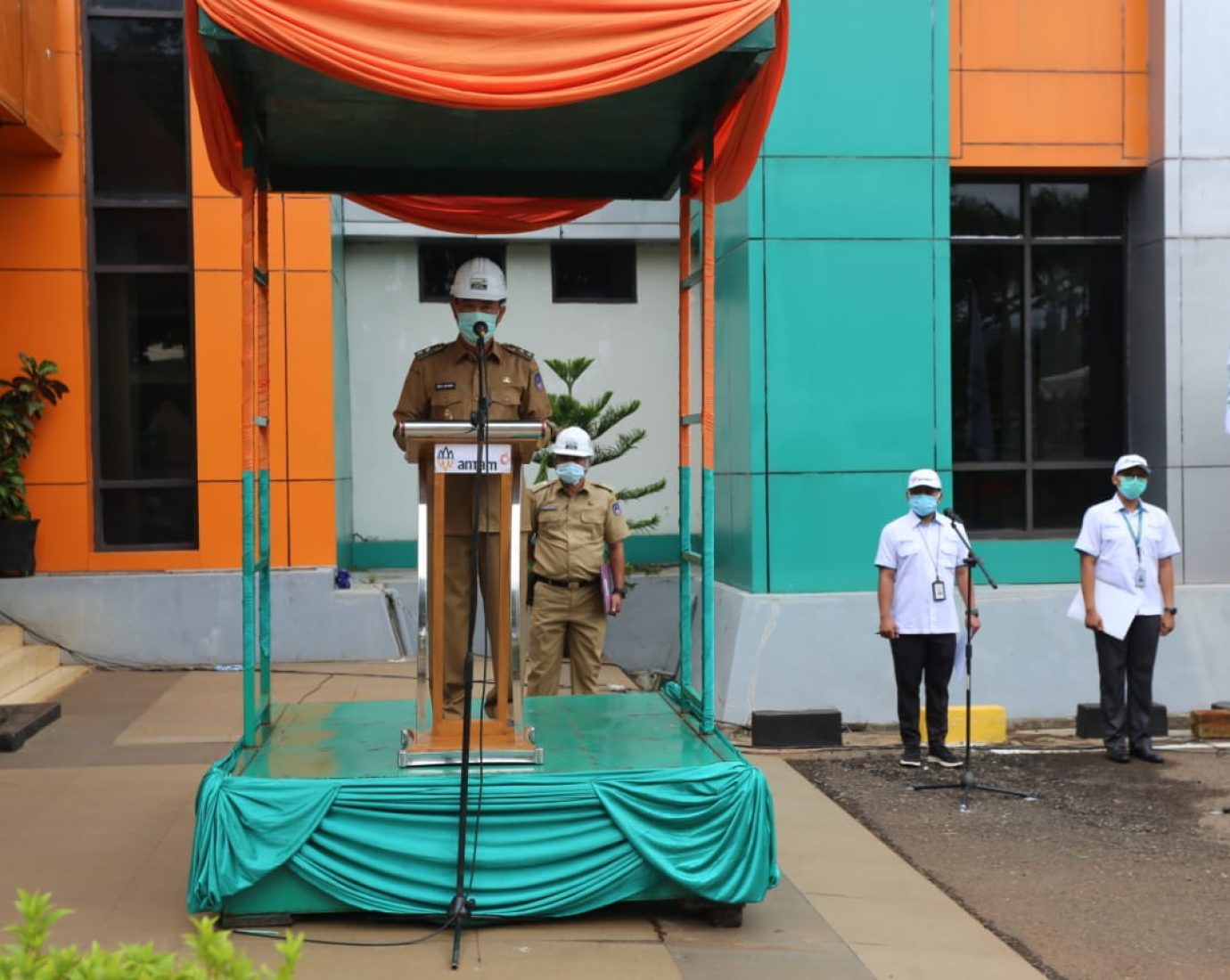 PT ANTAM Tbk Gelar Upacara Pembukaan Bulan K3 Tahun 2021