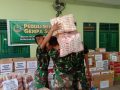 Kodim 1417/Kendari memberilan bantuan kepada korban gempa bumi sulbar