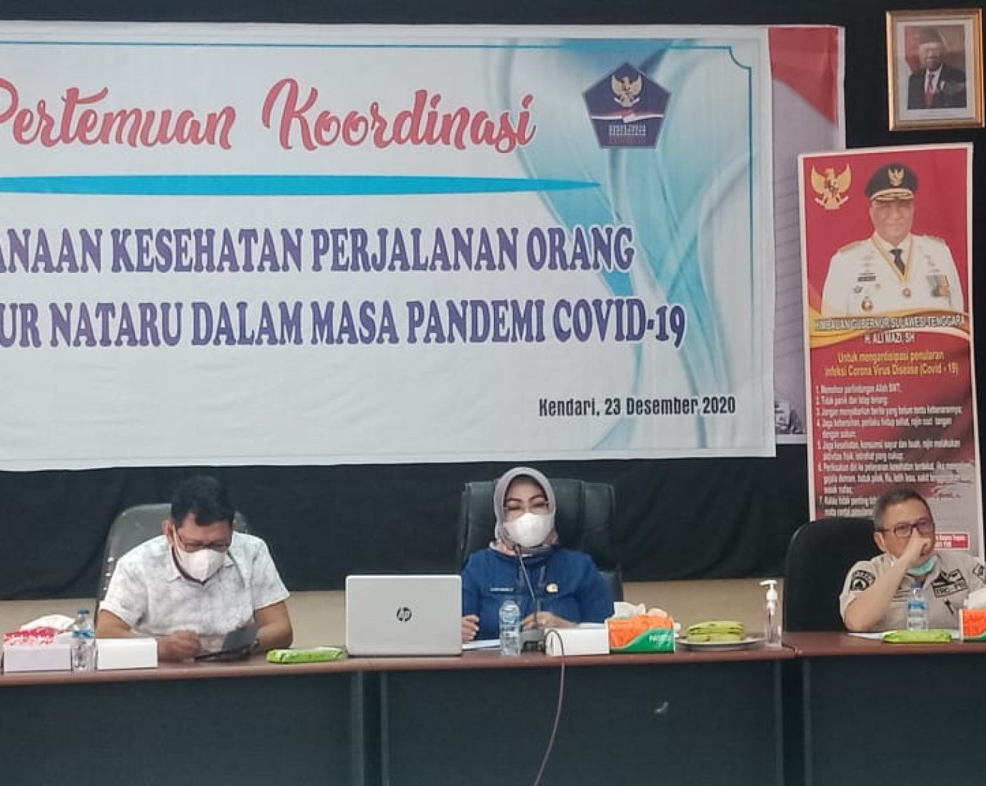 Rapat Evaluasi, Pemprov akan Tingkatkan Sosialisasi Vaksin melalui Kominfo Sultra