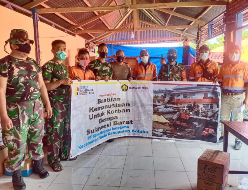 PT Ceria Kirim Bantuan Kemanusiaan Korban Gempa Majene Sulbar