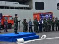 Pangarmada II memberikan sambutan pemberangkatan bantuan TNI AL