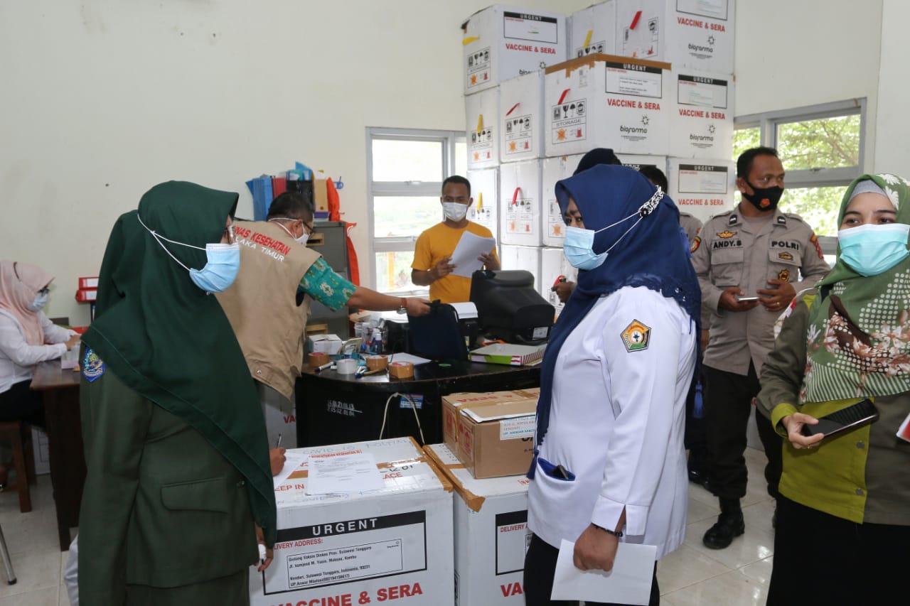 Pemprov Distribusi Vaksin Covid-19 ke Seluruh Kabupaten/Kota di Sultra