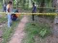 Tim Reskrim Polres Konsel yang dipimpin Kasat Reskrim, AKP Fitrayadi SH MH saat melakukan olah TKP
