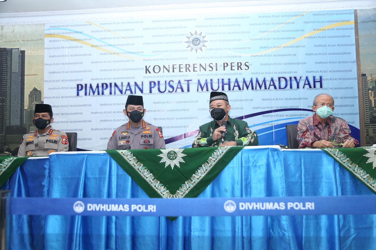 Kapolri Jendral Listyo Sigit Prabowo saat kunjungan ke PP Muhammadiyah