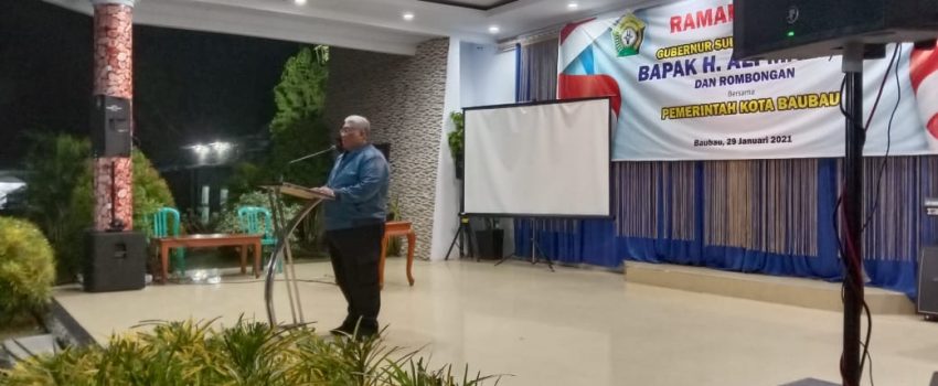 Sambutan Gubernur Sultra pada kunker di Baubau