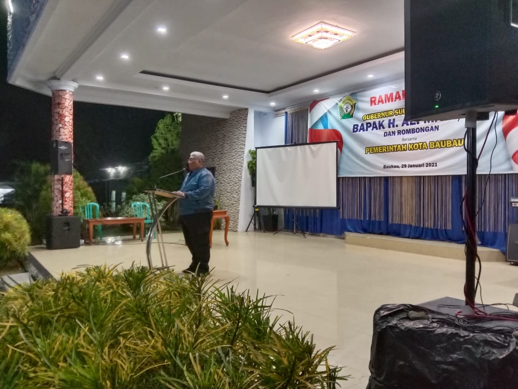 Sambutan Gubernur Sultra pada kunker di Baubau