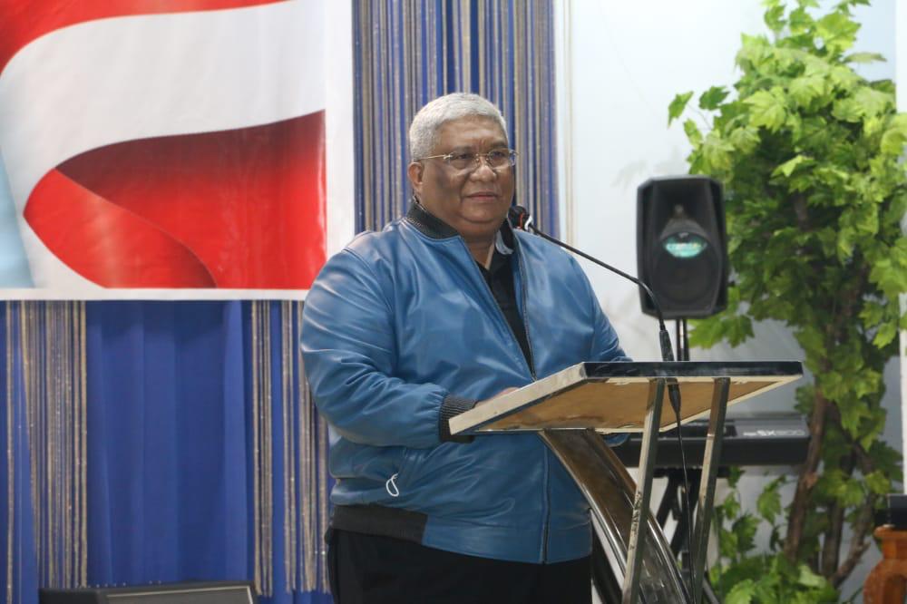 Gebernur Sulawesi Tenggara, Ali Mazi, SH saat menyampaikan sambutan dihadapan tamu undangan