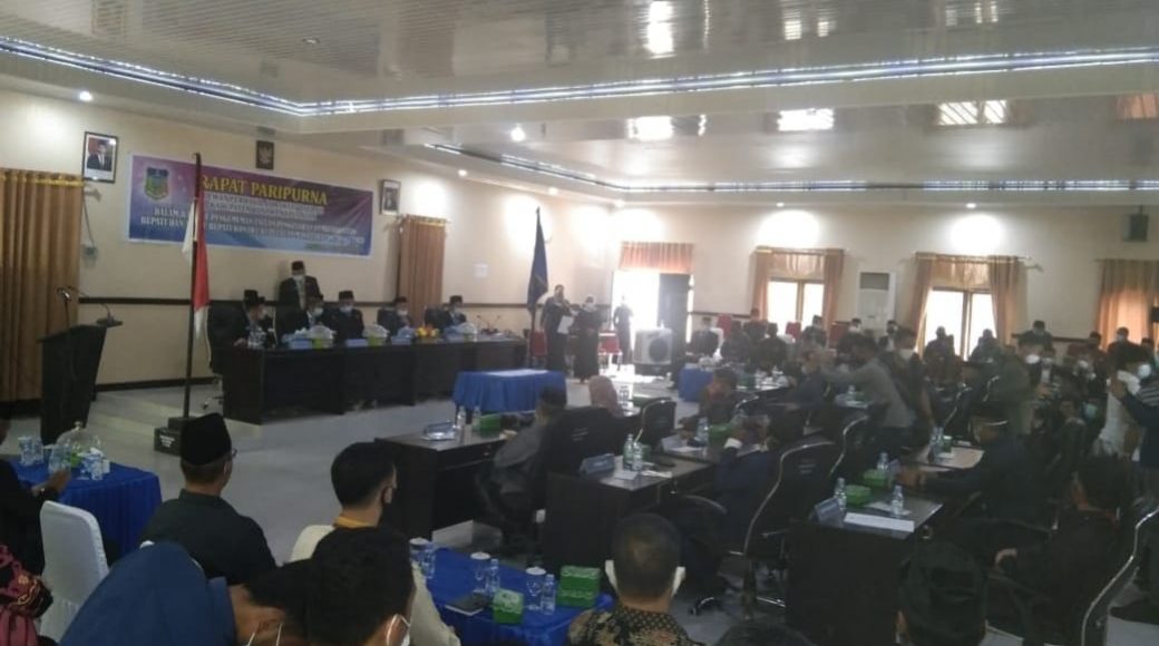 DPRD Konkep Gelar Paripurna Pemberhentian Bupati