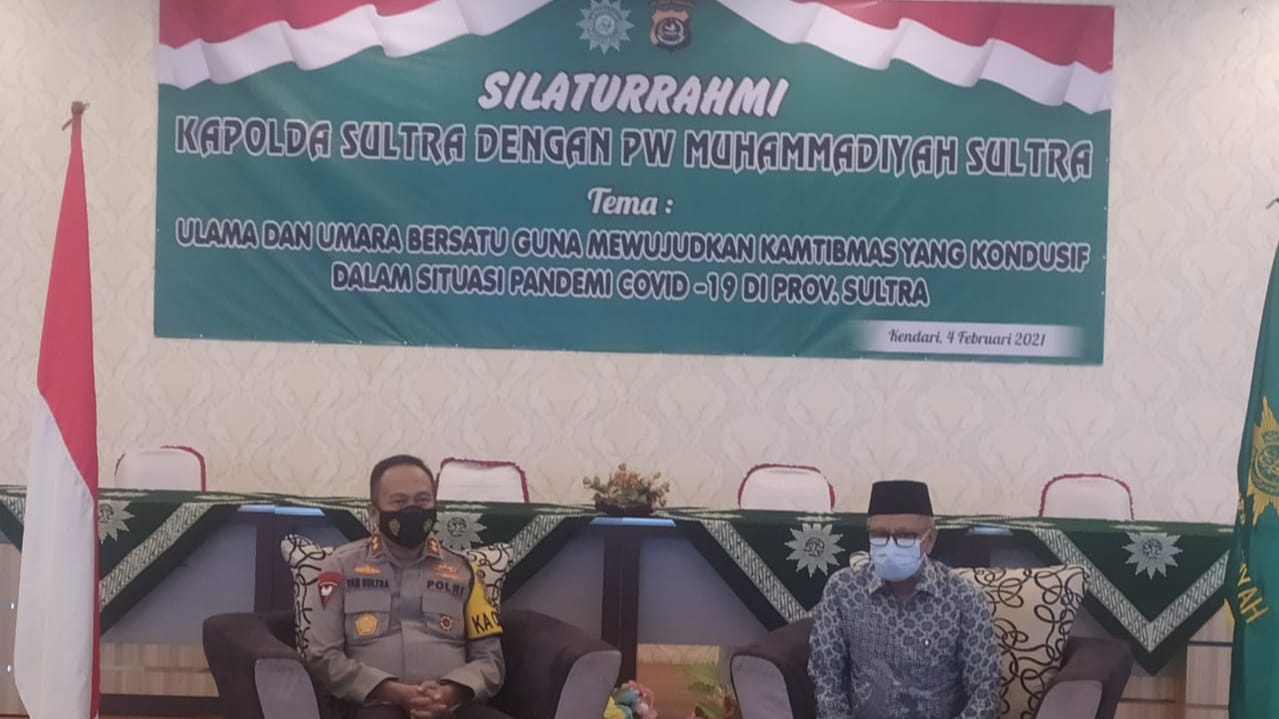 Silaturahmi Kapolda dengan PW Muhammadiyah Sultra