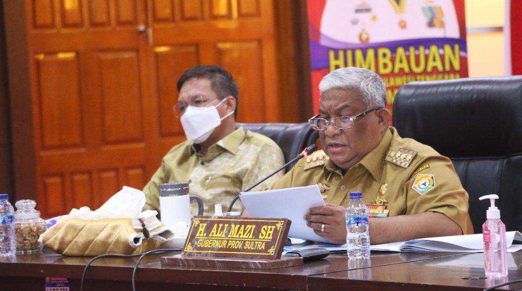 Pimpin Rakor Penanganan Covid-19, Gubernur Minta Partisipasi Stakeholder