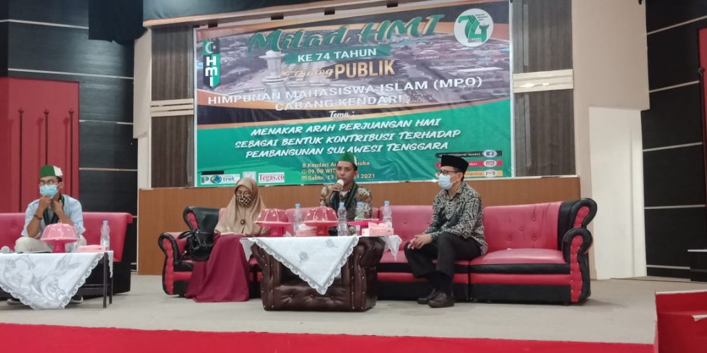 Himpunan Mahasiswa Islam (HMI) Majelis Penyelamat Organisasi (MPO), Cabang Kendari, memperingati hari jadi (Milad) ke-74 HMI