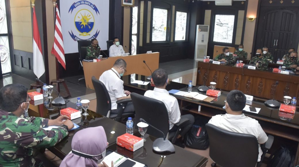 Kaskoarmada II Terima Tim BPK RI untuk Periksa Laporan Keuangan Kemhan dan TNI TA. 2020