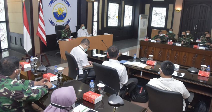 Kaskoarmada II Terima Tim BPK RI untuk Periksa Laporan Keuangan Kemhan dan TNI TA. 2020