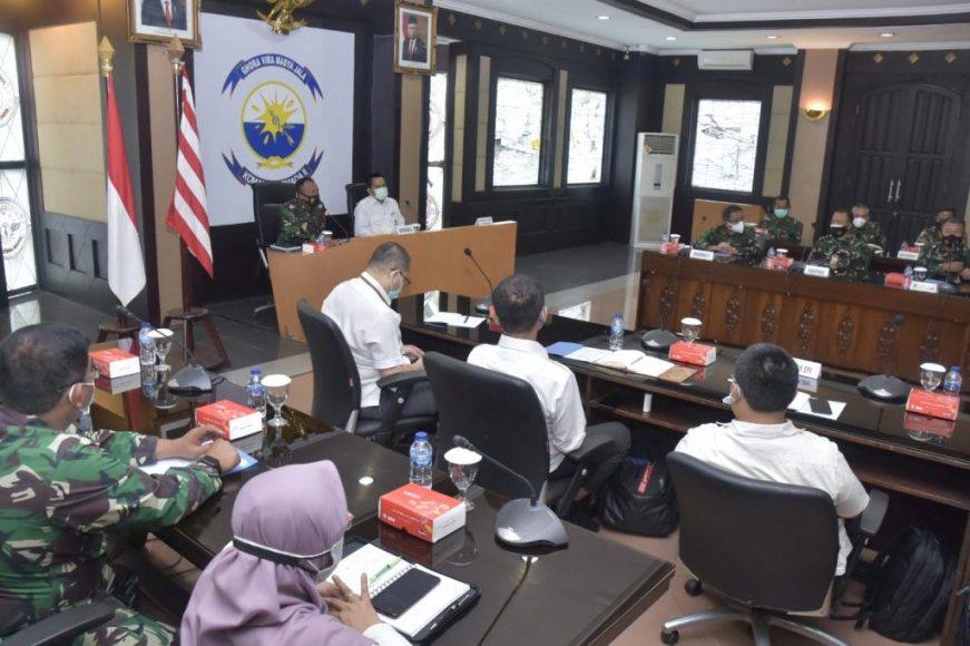 Tim Wasrik BPK RI diterima Kaskoarmada II Laksma Dafit
