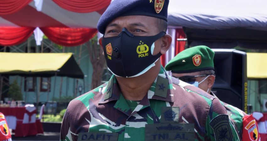 Kepala Staf Koarmada II Hadiri Upacara Penyambutan Satgas Yonif Mekanis 516/CY