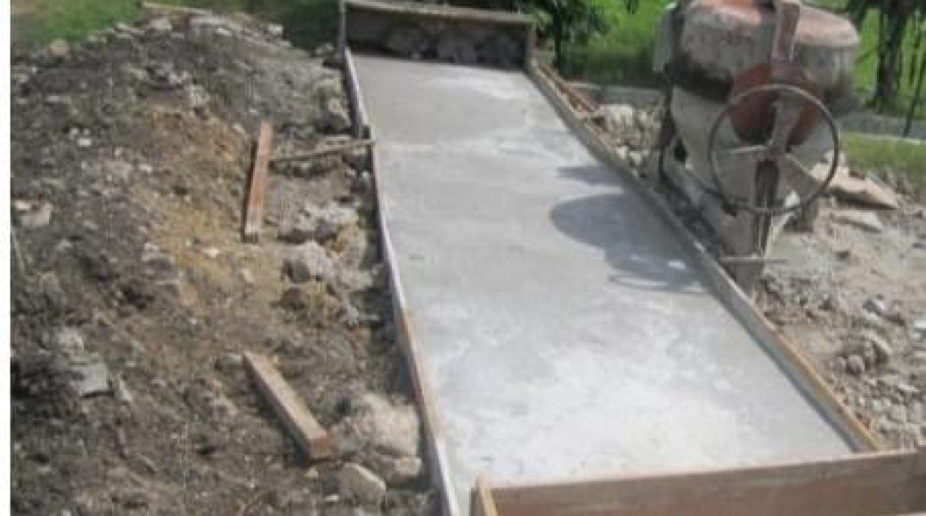 Proses pembangunan deker tahun 2020 desa Matabaho sebanyak 3 unit