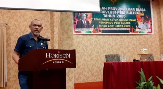 Sekertaris Umum Komite Olahraga Nasional Indonesia (KONI) Provinsi Sulawesi Tenggara (Sultra), Tahir Lakimi